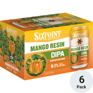 SIXPOINT MANGO RESIN DIPA 6PK 12OZ CANS